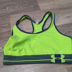 Neon Green Under Armor Sports Bra womens size medium